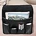 DOESIT Magazine Holders,Black Velvet Sofa Armrest Organizer with 5 Pocket Organizer for Remote Control, Cell Phone,Magazines,Pencil