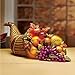 Collections Etc. Color-Changing Cornucopia Centerpiece with Inspirational Words, Light-Up Thanksgiving Table Centerpiece