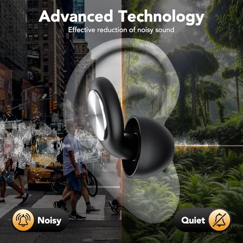 2026 Ear Plugs for Sleeping, 45 dB Reusable Hearing Protection, Noise Reducing Earplugs for Sleep, Ear Plugs Soft and Comfortable for Sleeping, Travel, Concentration, Plane, Concerts