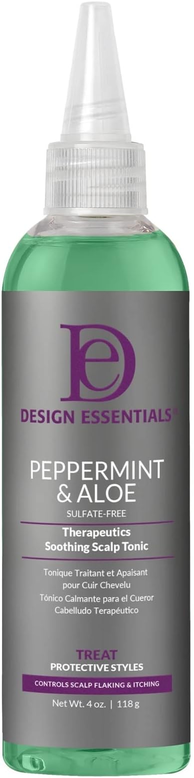 Design Essentials Peppermint Aloe Soothing Scalp & Skin Tonic 4oz