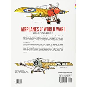 Airplanes of World War I Coloring Book (Dover History Coloring Book)
