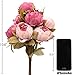 Luyue Peonies Artificial Flowers Vintage Faux Peony Arrangements Fake Flower for Vase Silk Floral Bouquet for Table Centerpiece Wedding Decoration Indoor Home Decor
