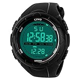 Sport Watch by CIVO Men's Multifunctional Military Waterproof Big Case Digital Casual Business Watch