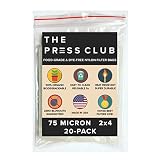 75 Micron | Premium Nylon Tea Filter Press Screen Bags | 2" x 4" | 20 Pack | Zero Blowout Guarantee | All Micron & Sizes Available