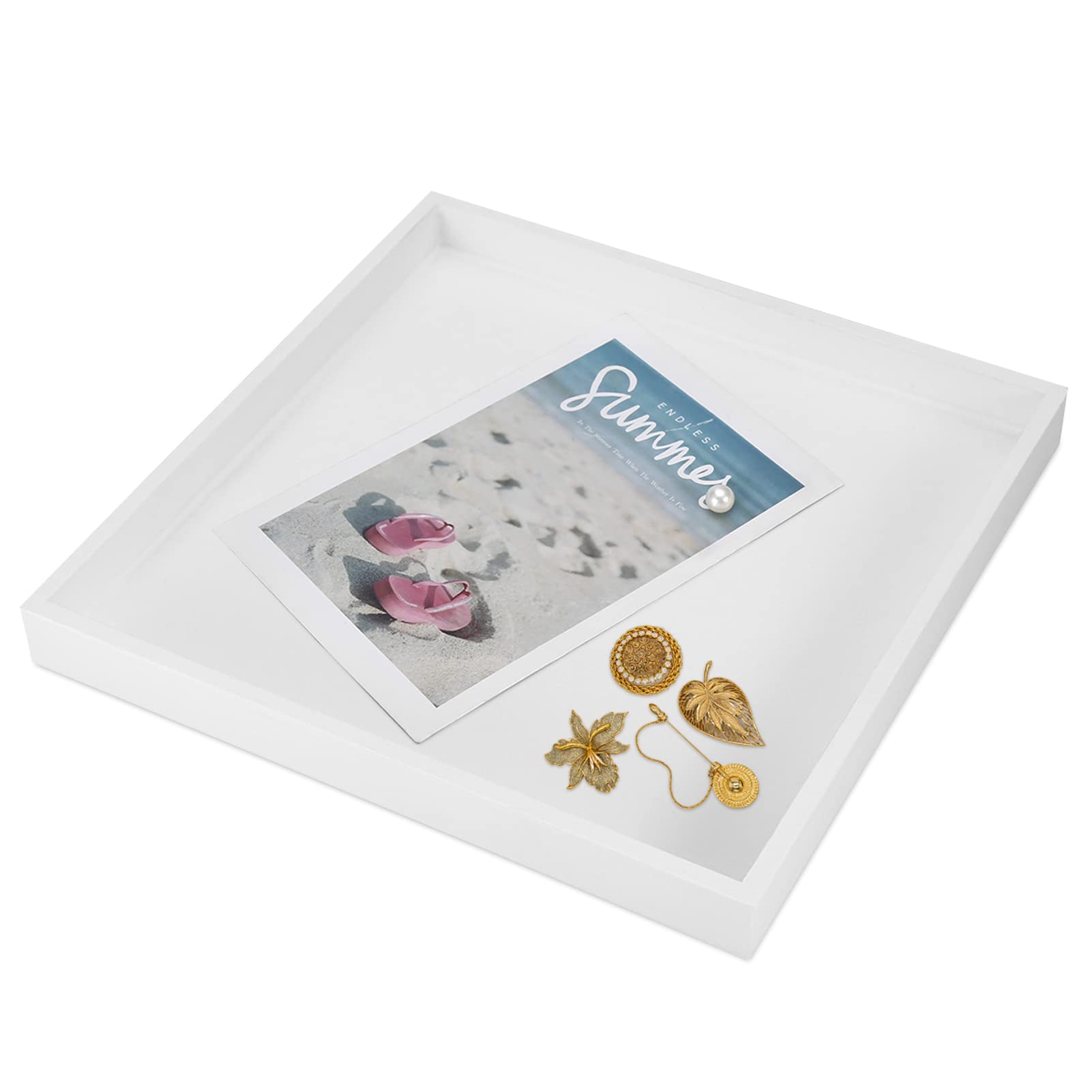 Bath Tray,Bathroom Tray Organiser,7.9inch Vanity Tray Jewelry Ring Dish Tank Storage Kitchen Sink Countertop Organizer Perfume Holder Jewlery Dish Vanity Tray for Jewelry Food Cosmetics