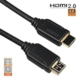 AV Access HDMI Cable 10ft, HDMI 2.0 4K 2160p 1080p 3D,28AWG,High Speed 18Gbps,Dolby/ DTS, Ethernet /Audio Return,Golden Plated Connectors,for Roku Xbox Apple TV PS3 PC Extender