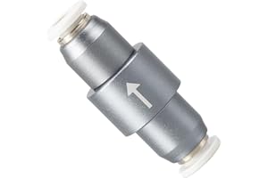 Aquarium Check Valve Anti-Backflow Design Aluminum Construction Simple Installation Fish Tank for CO2 System