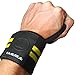 Emerge Fitness Weight Lifting Wrist Straps - Black and Yellow
