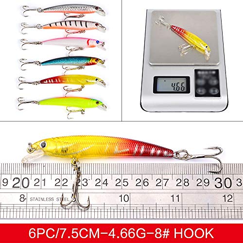 Huangwanru Multi Jointed Künstlicher Köder 43pcs Angelköder Kit Löffel Köder Swim Bait Schwanz Trout Löffel Walleye… – Bild 3
