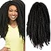 Pack of 3 Afro Kinky Marley 18 inch Braids Hair Extensions Synthetic Twist Crochet Braiding Hair
