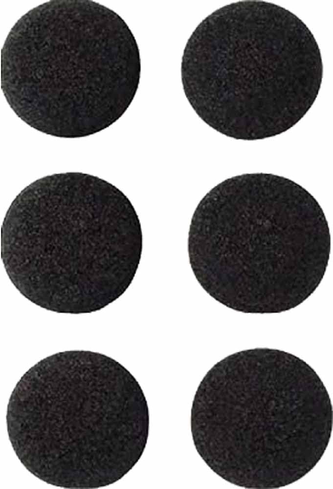 ヤザワコーポレーション YAZAWA イヤーパッド 6個入り 交換用 直径13~18mmのイヤホンに対応 耳にやさしい やわらかい テレビ ラジオ ブラック TYP1商品画像