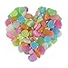 Glow in The Dark Garden Pebbles Stone Luminous Decorative Stones for Your Fantastic Garden or Yard Outdoor Fish Tank in Colorful Color 100Pcs