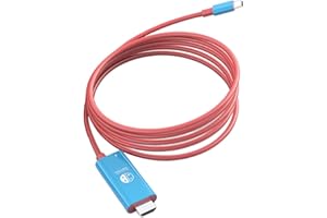 JIANSHUILIAN USB C to HDMI Cable 4K HD Switch TV Adapter Support PD Fast Charging for Nintendo Switch/OLED,Steam Deck,MacBook Pro,iPad,Samsung Galaxy and More