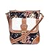 Black Floral Rose Crochet Crossbody Bag w/Pocket