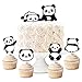 Panda Cupcake Toppers Picks 24pcs - Panda Party Supplies Birthday & Baby Shower