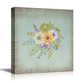 Canvas Wall Art Birds, Flowers, Owls, Butterflies Canvas Prints Home Artwork Decoration for Living Room, Bedroom - 12x12 inches