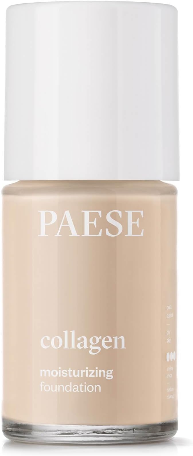 Paese Cosmetics 301C Nude Collagen Moisturizing Foundation Medium Coverage Aloe