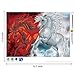 AIRDEA DIY 5D Diamond Painting by Number Kit, Leaping Horse Crystal Rhinestone Embroidery Cross Stitch Arts Craft Supply Canvas Wall Decor