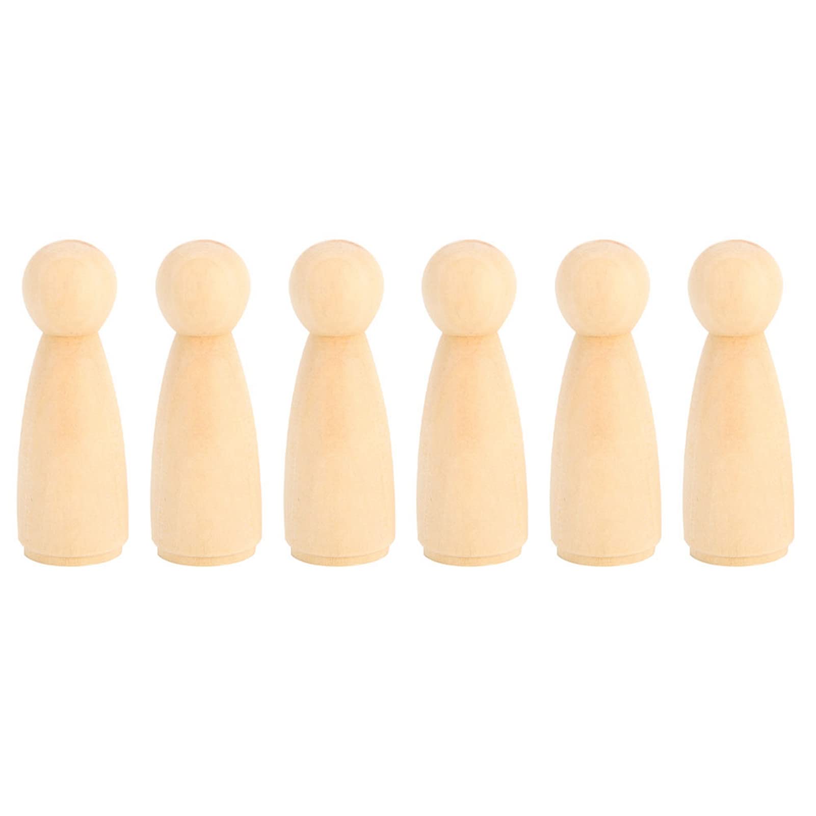 10pcs 75mm Unfinished People Shapes Wooden People Bodies Angel Dolls For DIY Painting Figure Craftt, Female, Wooden Peg Doll Bodies Painting DollDIY Repair Tools & Kits Accessories
