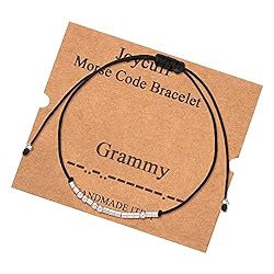 JoycuFF Bracelet for Grammy Grandma Morse Code