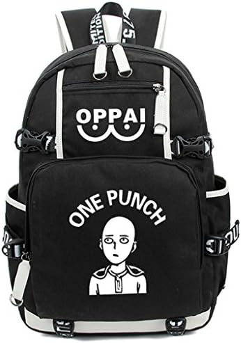YOYOSHome One-Punch Man Anime Saitama Cosplay Luminous Rucksack Daypack Laptop Bag Backpack School Bag