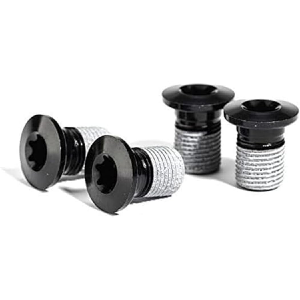 Shimano Spares FC-RX810 gear fixing bolt, M8 x 9, pack of 4, Black