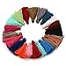 Linsoir Beads 50pcs Multi-Colors 30mm Mini Cotton Tassel Cord DIY Jewelry Decoration