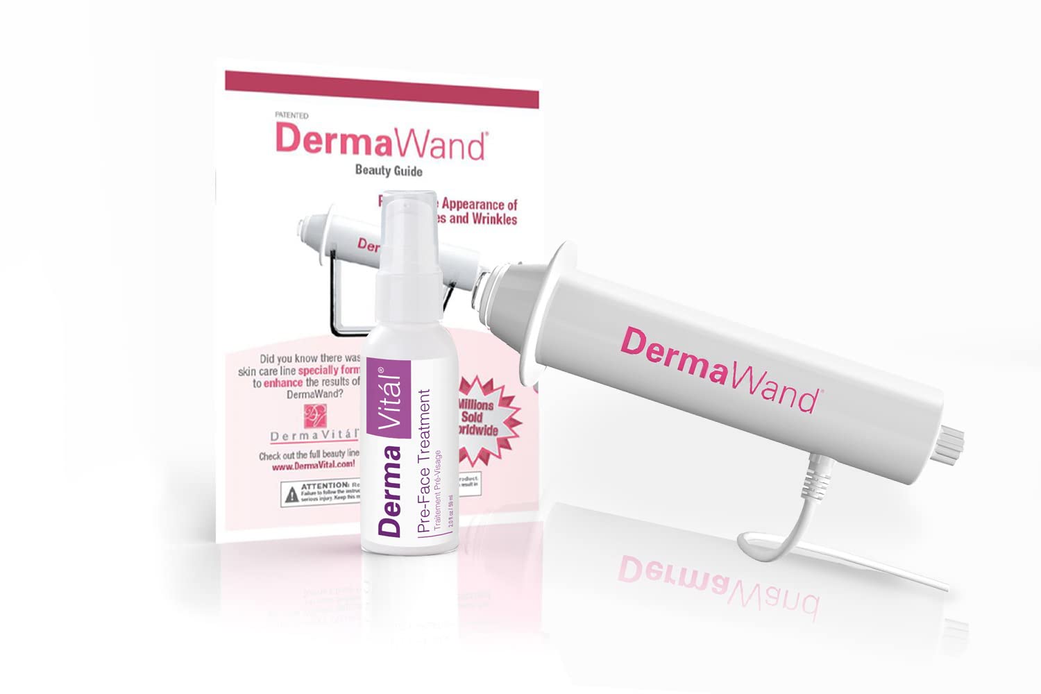 DermaWand Anti-Aging Skin Care Kit - High Frequency Microcurrent Face Massager w/Face Cream, Facial Moisturizer - Reduces the Appearance of Fine Lines and Wrinkles and Improves Skin Tone