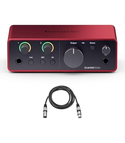 Amazon.com: Focusrite Scarlett Solo 4th Gen USB Audio