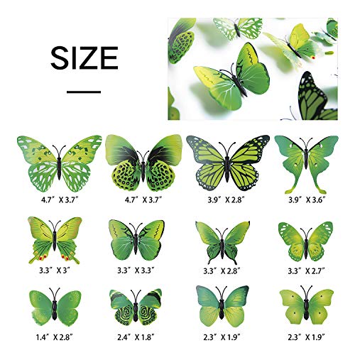 4 Colorful+Butterfly+Stickers+Classroom+Bathroom
