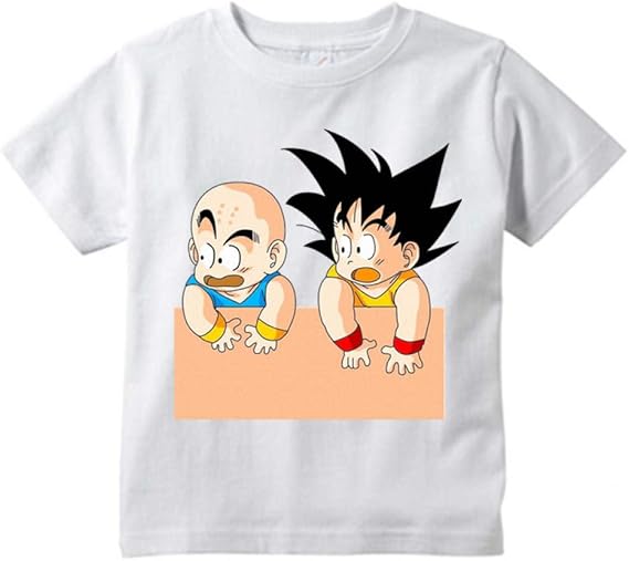 Amazon ドラゴンボール Tシャツ メンズ Tシャツ 子供幼児用ドラゴンボールkid Goku Tシャツ パンコールのついたスウェットシャツ の男の子と女の子のコットンシャツtシャツ Tシャツ 9 Anos Tシャツ カットソー 通販