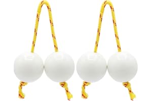 2 Pair Aslatuas Rhythmic Ball,Kashaka Instrument,Music Egg Shaker, Double Gourd Percussion,Asalato Fingertip Drum Balls,Afric
