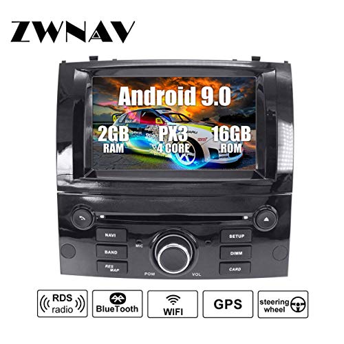 ZWNAV-Andriod-81-2Din-Estreo-para-automvil-Navegacin-por-GPS-con-navegacin-por-satlite-para-Peugeot-407-2004-2010-Soporte-para-Europa-49-CD-de-mapeo-de-pas-DVD-Dab-WiFi-Pantalla-tctil-de-7