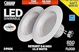 75W Replacement Dimmable Led Retrofit Kit 5-6 Inch - Upgraded Model - Soft White - 2 PACK