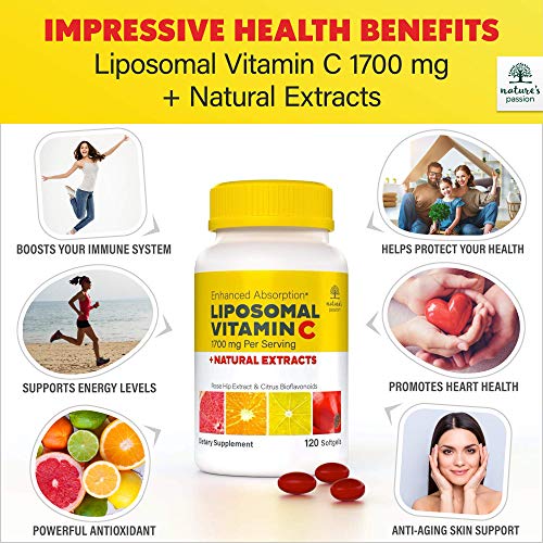 Nature's Passion Liposomal Vitamin C 1700mg Liposomal VIT C Immune