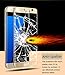 ProChosen Galaxy S7 Edge Screen Protector [Full Coverage], HD Clear Anti-Bubble Tempered Glass Screen Protector for Samsung Galaxy S7 Edge - Gold