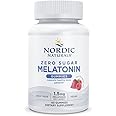 Nordic Naturals Zero Sugar Melatonin Gummies, Raspberry - 60 Gummies - 1.5 mg Melatonin - Great Taste - Restful Sleep, Antioxidant Support - Non-GMO, Vegan - 60 Servings