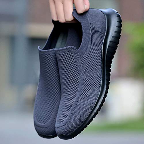 konhill Men's Breathable Walking Shoes Tennis Casual Slip on Athletic