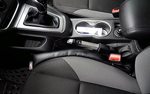 Autofurnish Universal Leatherite Car Seat Gap Spacer Filler Padding (Set of 2) Black