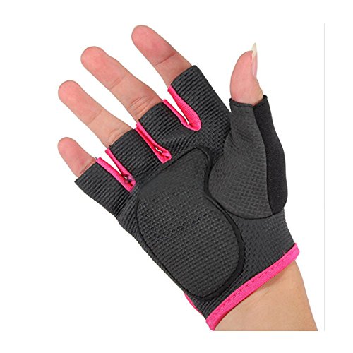 TXIN Choose Size Women Weight Lifting Gloves Fitness Gym Exercise Training (Rose,M) - Thumbnail 3