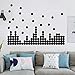Light up world Black Wall Decals Polka Dots Vinyl Stickers Circle Art Wall Decor Self Adhesive Dots Removable Hanging Decorations for Nursery Room or Bedroom (200 Decals Circles)