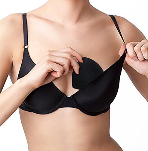 Wiliboat Bra Inserts Pads Add Cup Size Swimsuit Bra Inserts Thick White Black Pure