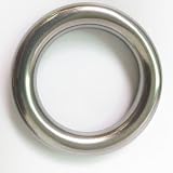 AIVOOF 2.4" Seamless O-Ring 2pk 304 Stainless Steel Heavy Duty Smooth 10x40mm view 7