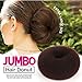Teenitor Extra-large Hair Donut Bun for Ballet Bun, 5 Pieces Cotton hair bands, 20 Pieces Hair Bobby Pins, Brown