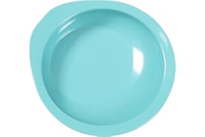 Ehucon Adaptive Utensils Scoop Weighted Plate,Spill-proof Bowls with Extra Wall for Elderly,Non-slip Disabled Products for Adults/Handicapped/Arthritis/Hand Tremors to Self-feeding-Pack of 1,Bowl