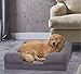 Petlo Orthopedic Pet Sofa Bed - Various Size Options - Dog, Cat or Puppy Memory Foam Mattress Comfortable Couch for Pets with Removable Washable Cover (Large - 36