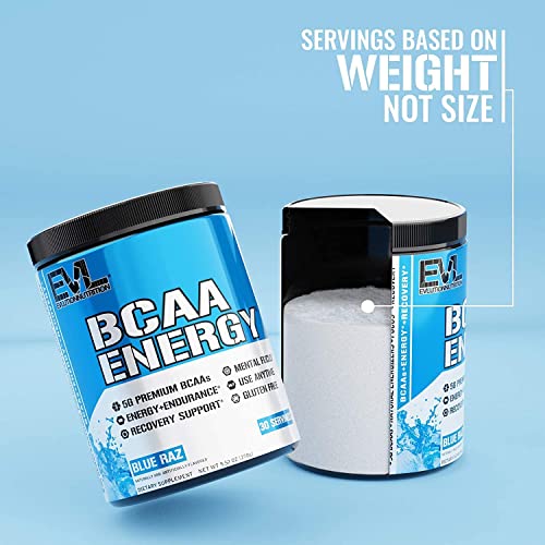 EVL BCAAs Amino Acids Powder BCAA Energy Pre Workout Powder for