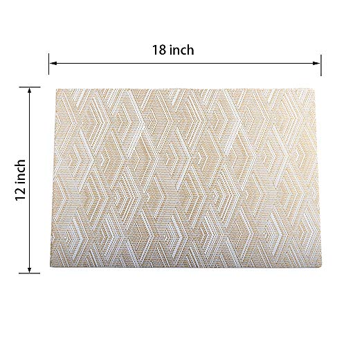PREMIUM CARE Set of 4 Placemats for Table Heat-Resistant Skid-Proof Table Mats Dining Table Woven Stain Resistant Easy to Clean