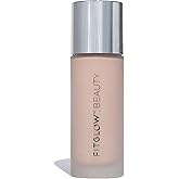 Fitglow Beauty Foundation+ | Vegan Skin-Treating Foundation with Peptides & Plant Collagen | Buildable Medium-Full Coverage, Natural Finish | Hydrating, Anti-Aging, Pore-Friendly | F1-30ml