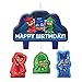 PJ Masks Birthday Party Pack for 16 with Plates, Napkins, Cups, Tablecover, and Candles